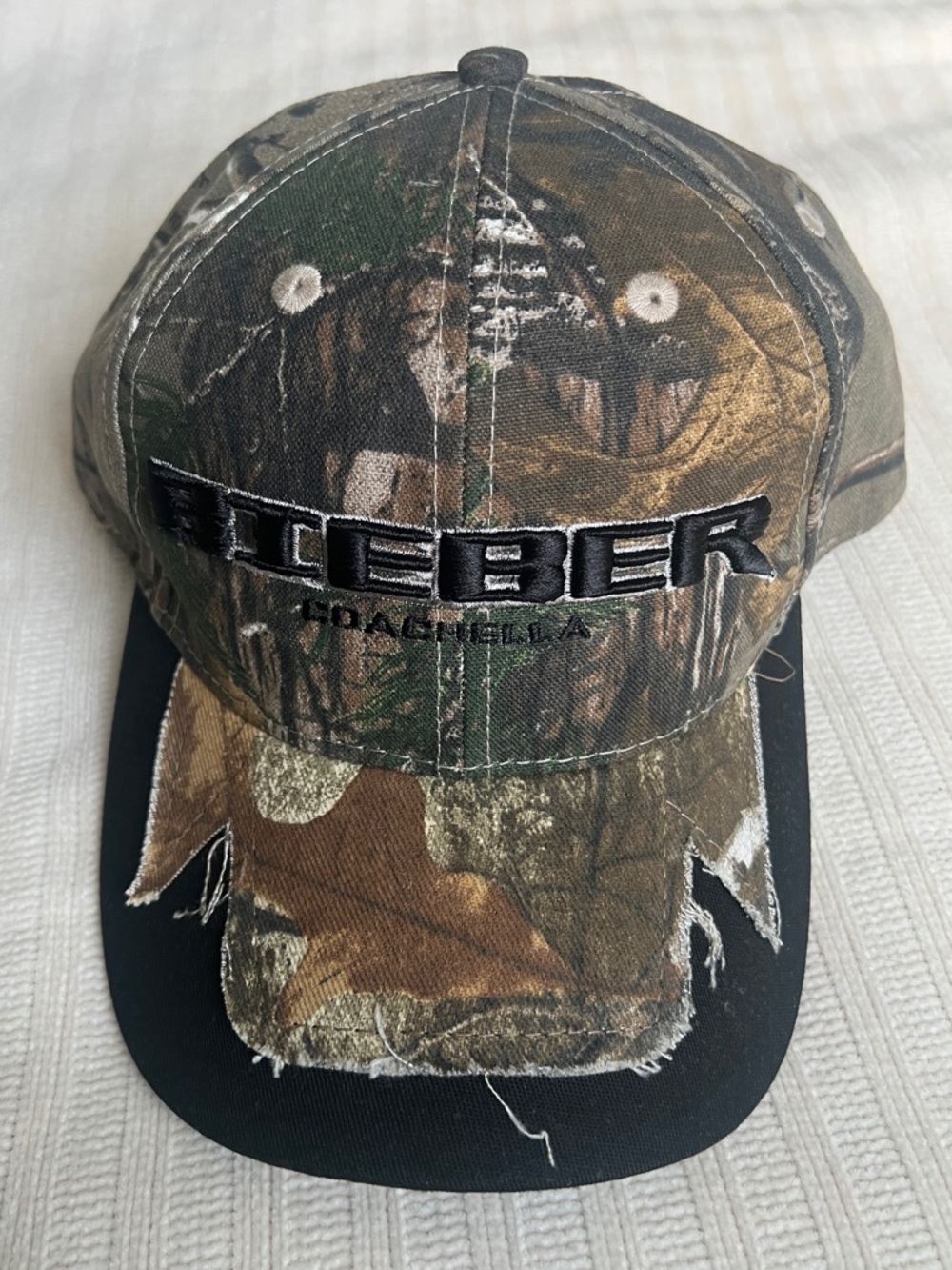 Justin Bieber Coachella 2026 Camo Hat Official SWAG Merch